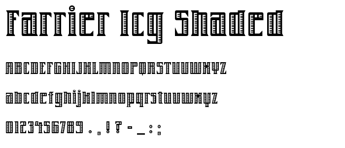 Farrier ICG Shaded font